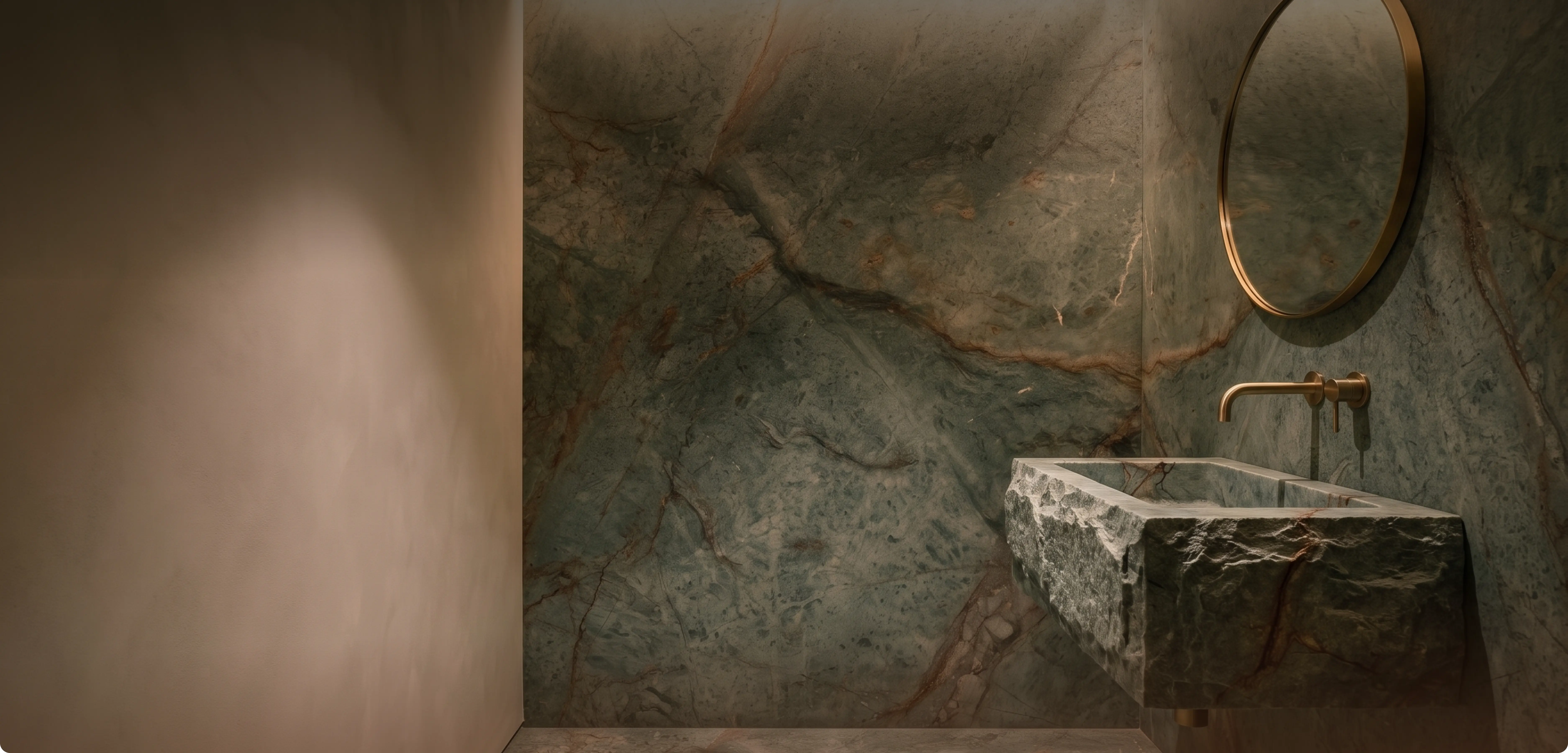 Natural stone interior