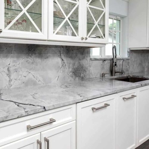Super White Splashback Slab