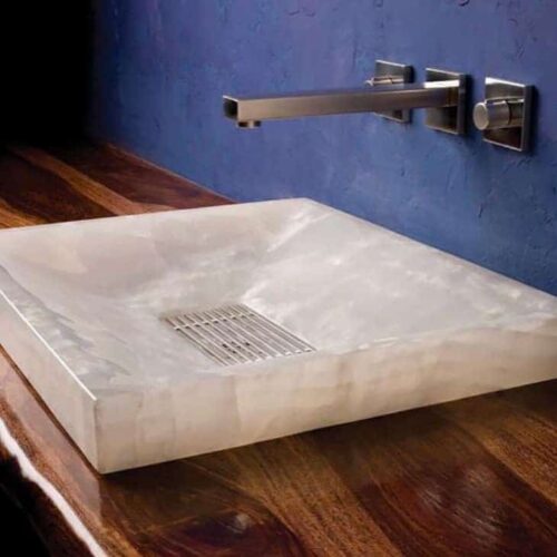 White Onyx Sink