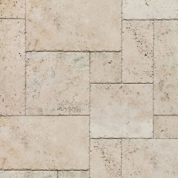 StoneMart Classic Travertine - Chiseled, French Pattern