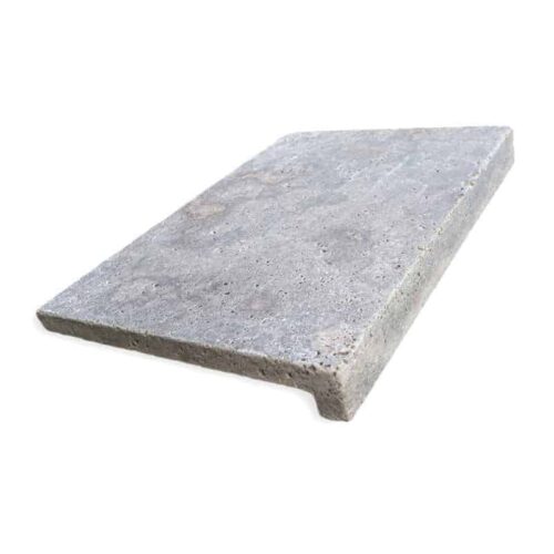 StoneMart Nordic Silver Travertine Pool Coping - 60 mm Drop Face