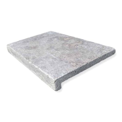 StoneMart Nordic Silver Travertine Pool Coping - 60 mm Drop Face