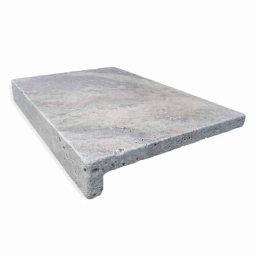 StoneMart Nordic Silver Travertine Pool Coping - 75 mm Drop Face
