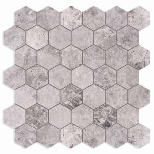 Tundra Grey Mosaic – Hexagonal