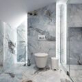 Bluette Marble Slab Floor Bathroom Wall Floor