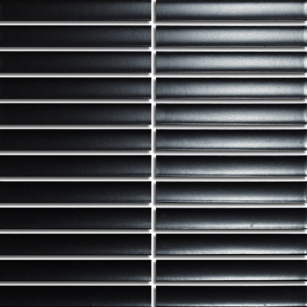 black porcelain mosaic tile