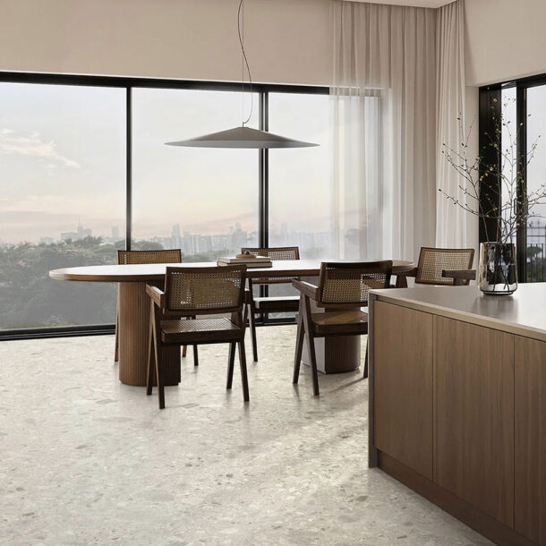 Terrazzo Ceppo Beige Porcelain Tile 1