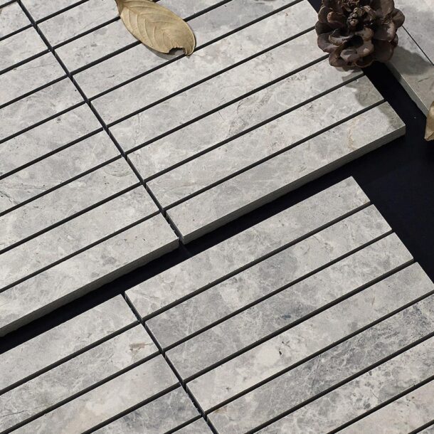 Tundra Grey Finger Mosaic Porcelain 1