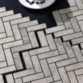 Tundra Grey Herringbone Mosaic Porcelain 1