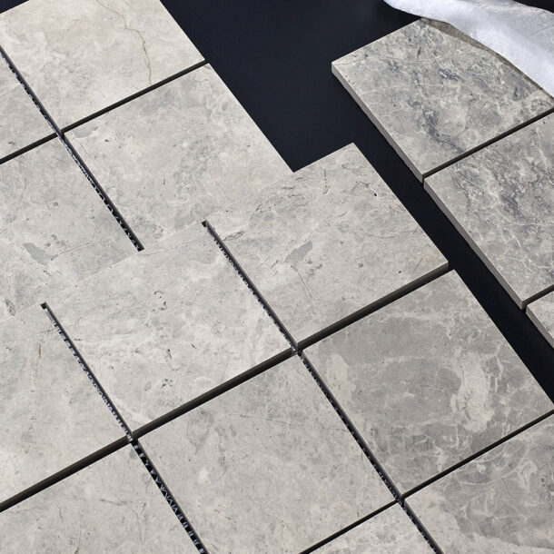 Tundra Grey Square Mosaic Porcelain 1