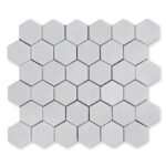 Aspen White Mosaic Hexagon
