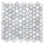 Bianco Carrara Mosaic – Hexagonal 30