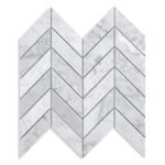 Bianco Carrara Mosaic – Chevron
