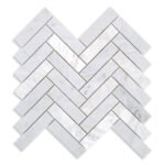 Bianco Carrara Mosaic – Long Herringbone