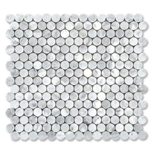 Bianco Carrara Mosaic – Penny Round