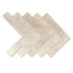 Classic Honed Subway Tile- Herringbone, Filled