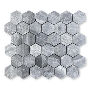 Haisa Black Mosaic Hexagon