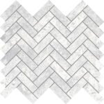 Tundra White Mosaic – Herringbone