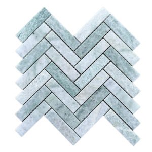 Tuscany Green Mosaic Long Herringbone