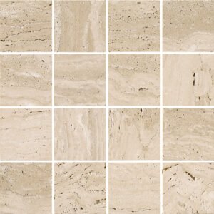 Classic Travertine Mosaic – Large Square