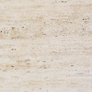 Ivory Travertine Slab , Vein Cut, Honed, Unfilled