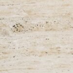 Ivory Travertine Slab , Vein Cut, Honed, Unfilled
