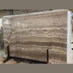 Silver Travertine Slab – Vein Cut