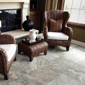 Silver Travertine – Cross Cut